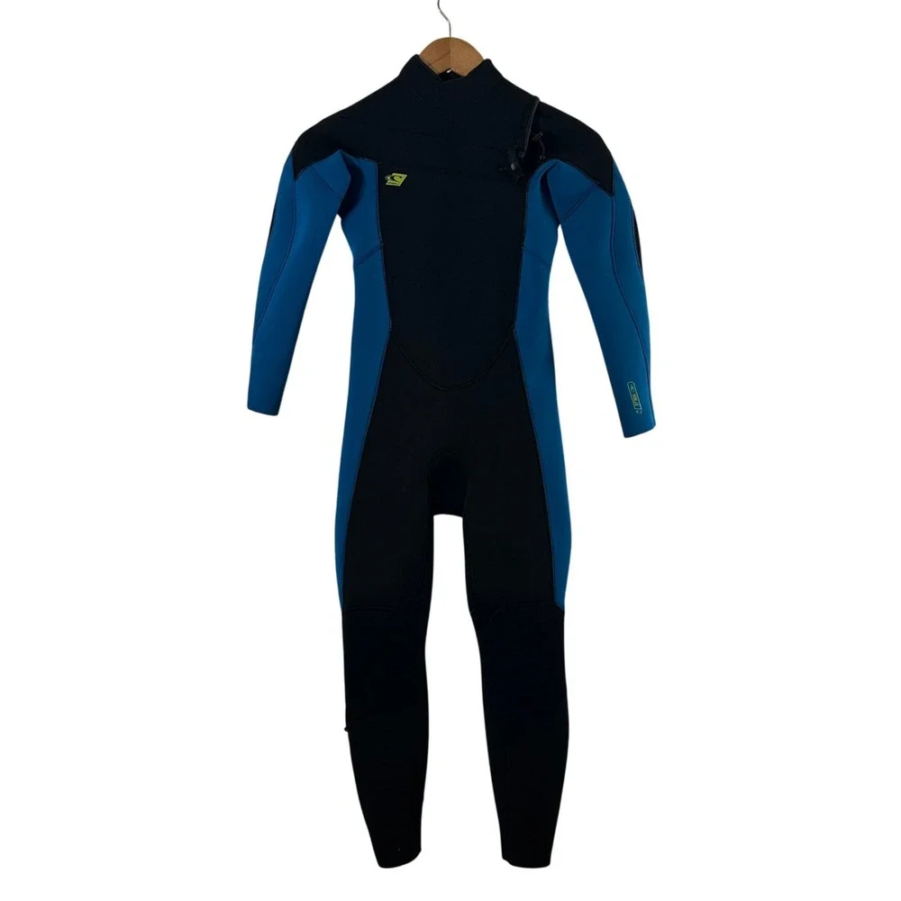 ONeill Wetsuit Full Length Black Blue Neon Green Style 5476  Boys Size 12